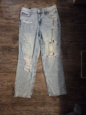Blue Notes Light Blue Distressed Women's Jeans